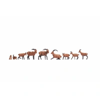 Noch HO Alpine Animals (9 figures) N15742