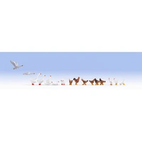 Noch HO Chicken and Geese N15772