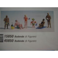 Noch HO Sunbathers 6 figures & Accessories