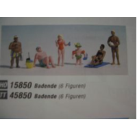 Noch HO Sunbathers 6 figures & Accessories