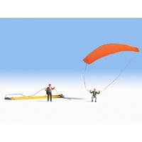 Noch HO Paraglider (2 figures & 2 gliders) N15886