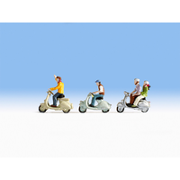 Noch HO Scooter Drivers N15910
