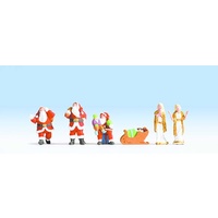Noch HO Christmas Story 5 figures & sleigh