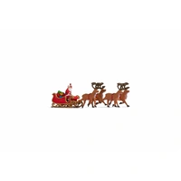 Noch HO Santa Claus with Sleigh