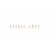 Noch 1/100 Standing People, White, Architecture Line