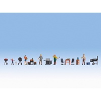 Noch HO Themed Figure Sets - Barbecue Party