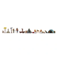 Noch HO Themed Figure Sets - Camping