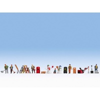 Noch HO Themed Figure Sets - Winters Day