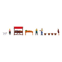 Noch Themed Figures Set "Vegetable Stall"