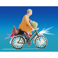 Noch HO Cyclist with LED