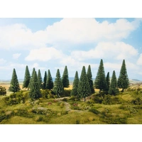 Noch HO Fir Trees, 16 pce, 10-14 cm high