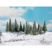 Noch Snowy Fir Trees 6pce 14-18cm high