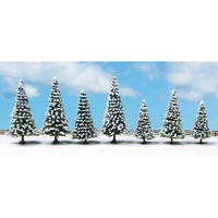 Noch Snowy Fir Trees (7pcs)