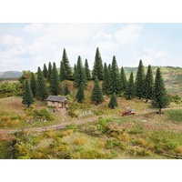 Noch N Fir Trees, 25 pieces, 3.5?-?9?cm high N32820