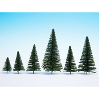 Noch N Fir Trees with Planting Pin, 25 pieces, 3.5?-?9?cm high N32830
