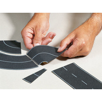 Noch N Federal Road Asphalt Curve 2pce 1mm x 40mm