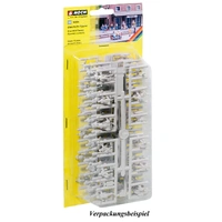 Noch N Unpainted Figures 72pces