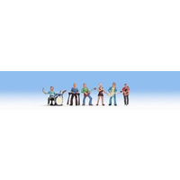Noch N Music Band 6 figures with instruments