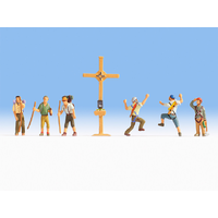 Noch N Mountain Hikers with Cross N36874