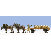 Noch N Horse-Drawn Brewery Carriage N37701