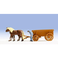 Noch N Horse-Drawn Hay Wagon N37703