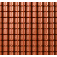 Noch 1/100 Tile Red 30 X 18cm plastic sheet