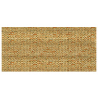 Noch HO 3D Cardboard Sheet "Clinker" Yellow