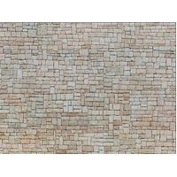 Noch HO 3D Cardboard Sheet "Lime Stone Wall" Beige