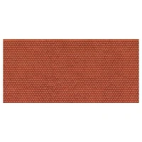 Noch HO 3D Cardboard Sheet "Plain Tile" Red
