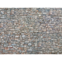 Noch HO 3D Cardboard Sheet "Quarrystone Wall"