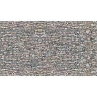 Noch HO 3D Cardboard Sheet "Quarrystone Wall"