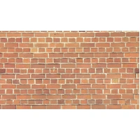 Noch HO Red Brick Wall 64 x 15cm
