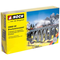 Noch HO Quarrystone Viaduct 37 x 24.5 x 4.4cm N58660