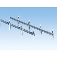 Noch HO Crash Barriers and Road Posts, 1 m long, 60 road posts N60511