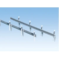 Noch HO Crash Barriers and Road Posts, 1 m long, 60 road posts N60511