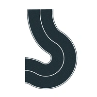 Noch HO Country Road Curve asphalt, 2 pieces, each 6.6 cm wide, asphalt, 2?pieces, each 6.6?cm wide N60707