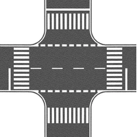 Noch HO Crossing asphalt, 22 x 22 cm, asphalt, 22?x?22?cm N60712