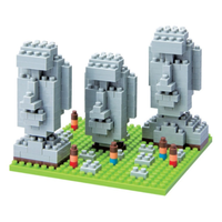 Nanoblock - Moai Statues On Easter Island CHL