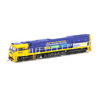Auscision HO NR Class NR66 Pacific National (Real Trains Movember) - Blue/Yellow - DCC Sound Equipped