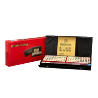 Travel Mah Jong with Racks Black Vinyl Travel Case