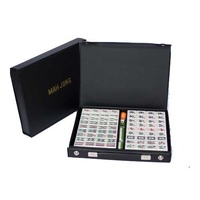 Mahjong Set Black Vinyl Case With Counting Sticks 32cm