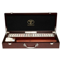 Dal Rossi Mahjong Set: Mahogany Attache Case 52cm O1065DR