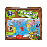 Orchard 150pc World Map Puzzle & Poster 