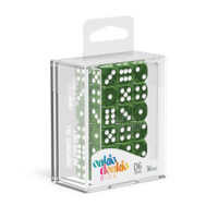 Oakie Doakie Dice D6 12mm Marble - Green (36)