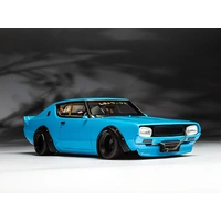 Otto Models 1/18 Nissan Skyline 2000 GT-R (KPGC110) By LB-Works Blue 2024 - Otto Project Car Diecast Model Car