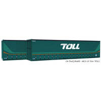 On Track Models HO 40' Curtain Sided Containers New TOLL