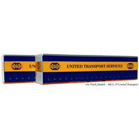 On Track Models HO 40' Curtain Sided Containers United Transport Services