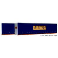 On Track Models HO 40' Curtain Sided Containers United Transport