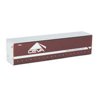 On Track Models HO 40' Curtain Sided Containers Ceva Maroon
