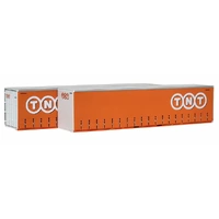 On Track Models HO Circle TNT Orange 40' Curtain Sided Containers